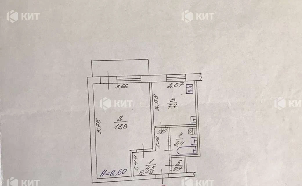 1к.36м2 Салтівка (Салтовка 604м-н, м. Барабашова, пр. Юбилей