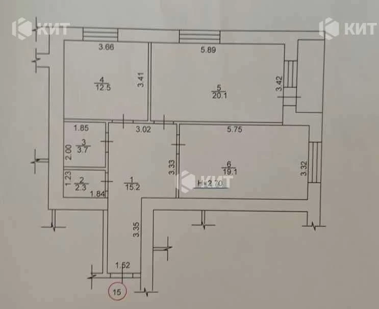 2к.74м2 ЖК Ахсарова (ЖК Ахсарова, Алексеевка) 126654 -  Прод