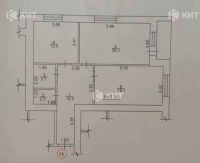 2к.74м2 ЖК Ахсарова (ЖК Ахсарова, Алексеевка) 126654 -  Прод