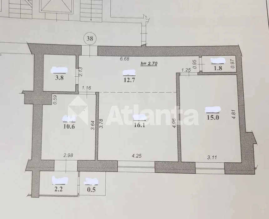2-комнатная 62,7 м² | 9/9 | Вид на Высокий Замок | Замарстиновская