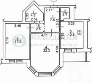 Sale of 2-room apartment on Mykola Bazhan Avenue 14 (Kyiv, Darnyc')