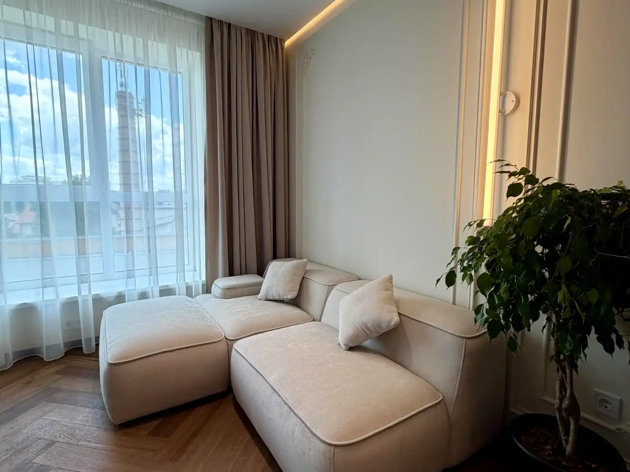 1-bedroom apartment for sale, 49 sq m, 4th floor