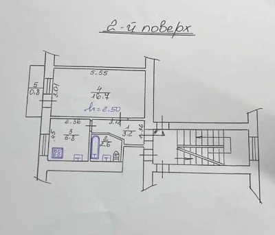 Продаж 1-кім квартири у ближньому центрі по вул Золота.