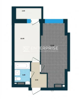 Продажа 1-комнатной квартиры, ул. В. Гетмана, Караваєвы Дачи, г. Шул