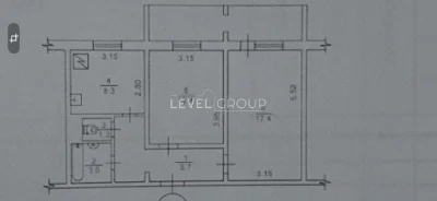 Продам двокімнатну квартиру (55.1 м²) у Києві, Голосіївський