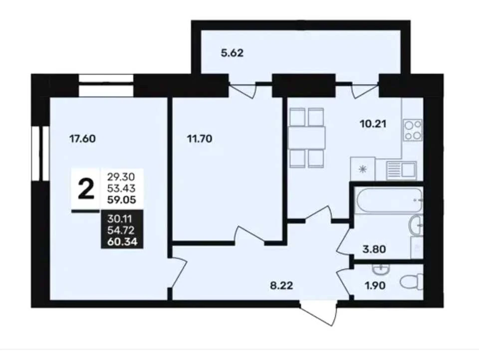Apartment. Vinnyky (Lviv), Vladislav Alerova st.