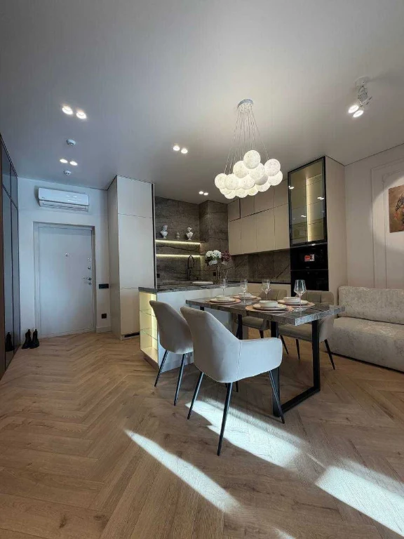 2-bedroom, 52 sq m • Ground floor, windows to courtyard • ЖК «Atmosphere»