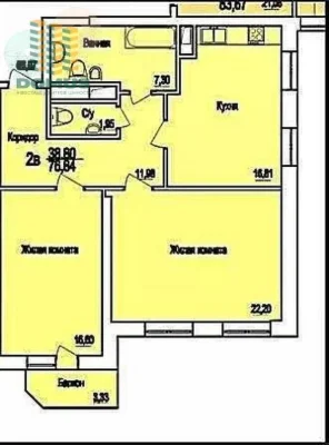 For Sale: 2-room apartment in residential complex "Poyny Fontan" - 9th station of the Great Fountain