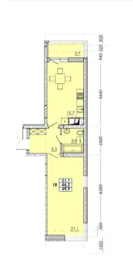 Prokhovsky Quarter. 49 sq.m. Completed House