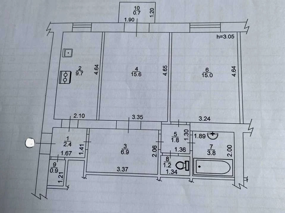 Apartment. Leonid Kadeniuk Avenue, Kyiv