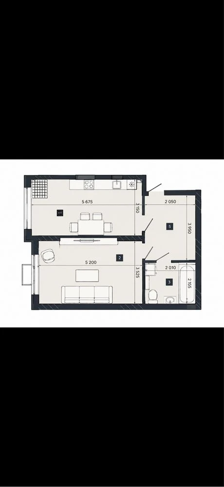 Продаж 1-кімнатної квартири в ЖК «Ліко-Град» | 47,2 м²