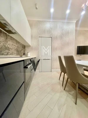 Stylish two-bedroom apartment for sale in the Lyapunov Center Shatilovka residential complex.