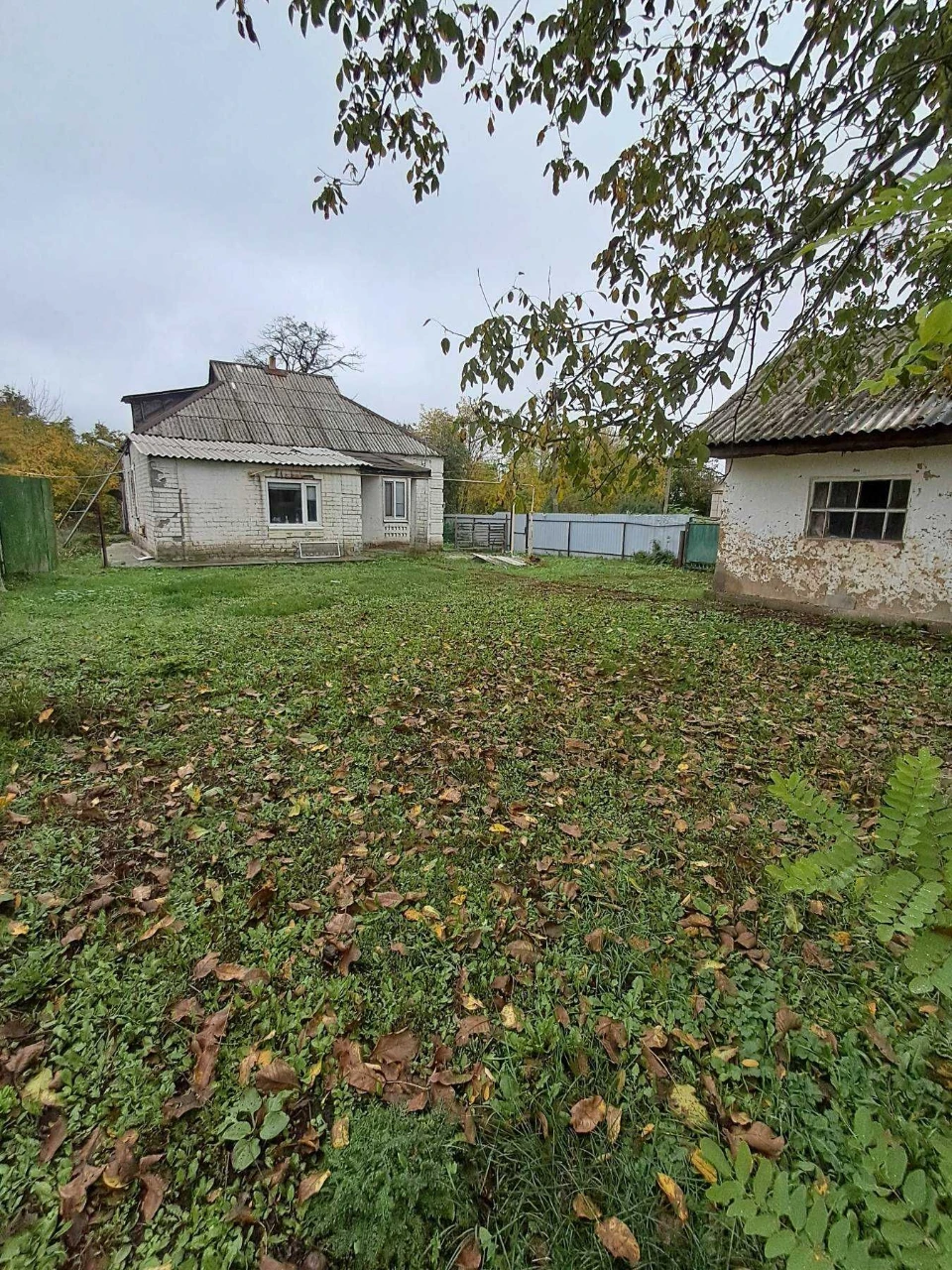 For sale: 3-room house with all amenities. Plot of 50 acres.