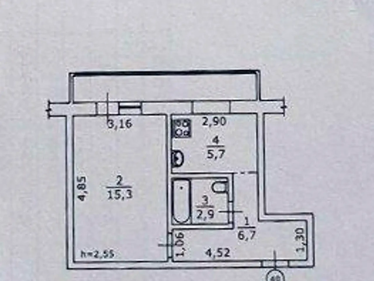 Продажа квартиры 1-комн. 34.5 м² 2/9 этажа