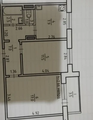Sale of 2-room apartment in the center of Sumy, Illinskaya Street. Renovated.