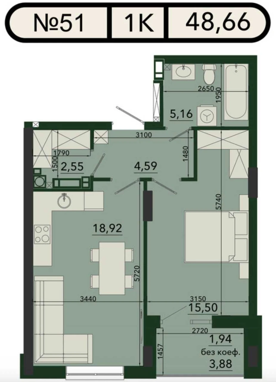 Great Investment! No Commission! 1-bedroom apartment with parking