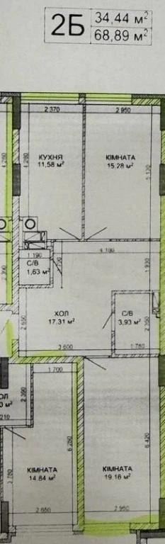 Уютная двухкомнатная квартира в центре Ирпеня