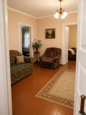 City center. Part of a house