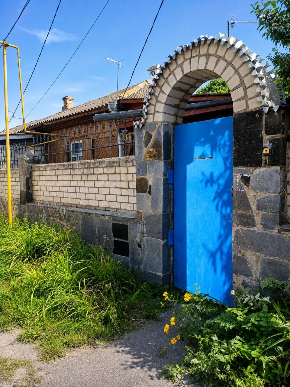 City center. Part of a house
