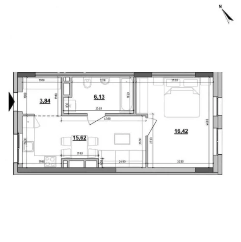 Sale of a 1-bedroom apartment in ЖК BigBen, вул. Persenkivka