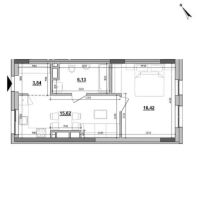 Sale of a 1-bedroom apartment in ЖК BigBen, вул. Persenkivka