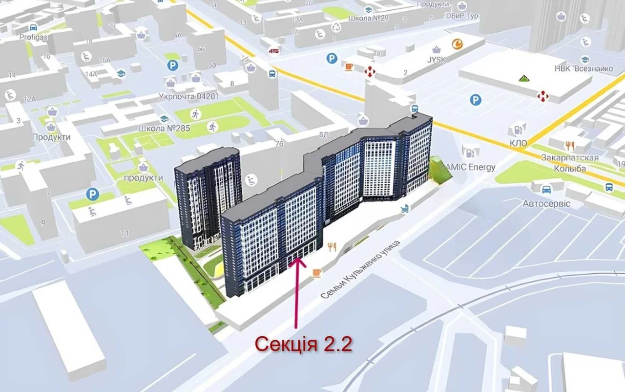 FOR SALE: 1-bedroom apartment 28.47 sq m in the "POLARIS Home&Plaza" residential complex