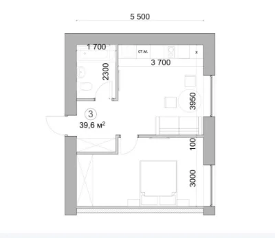 Продається 1-кімнатна квартира 39 м² в ЖК "Каскад". Проспект Поля, Херсонська