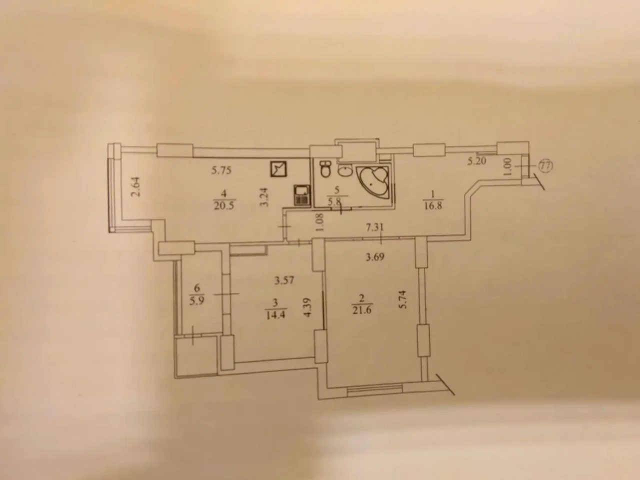 Продаж квартири 2-кімн. 85 м² 17/32 пов.