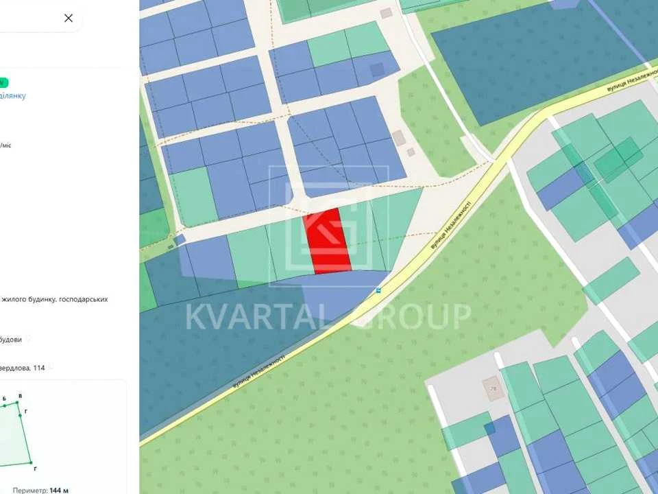 Land. Irpin, Nezalezhnosti Street