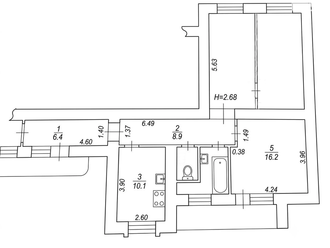 For sale Apartment 521st microdistrict