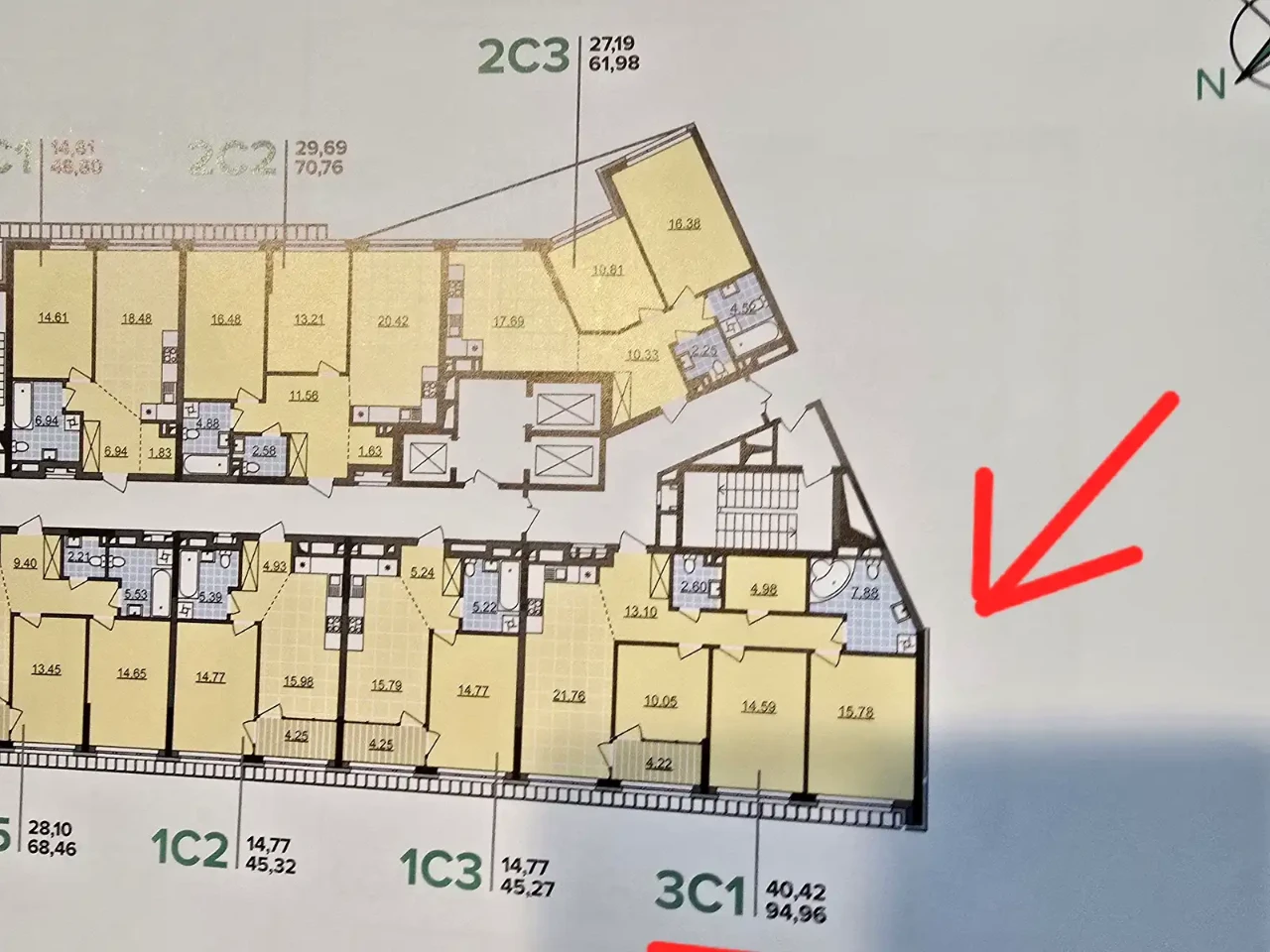 Продаж 3-кімнатної квартири 95 м² на 2 поверсі