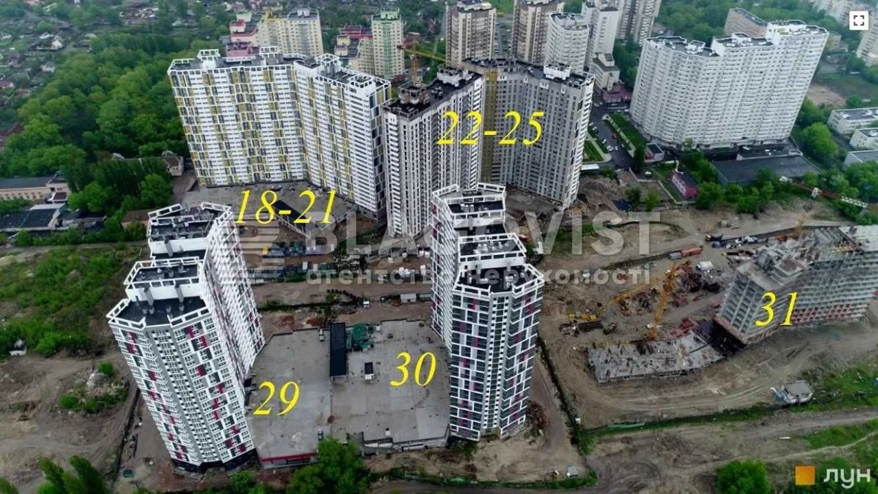 1-bedroom apartment for sale in Rusanivka Gavyn residential complex