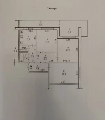 Продається 3-кімнатна квартира, Тополь-3, Дніпро