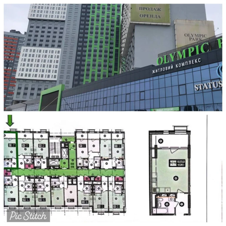 1-room apartment for sale 33 m², Mykoly Bazhana Avenue, 17