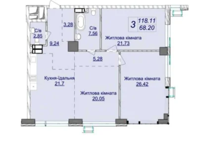 Apartment. Andriy Verkholyad str.