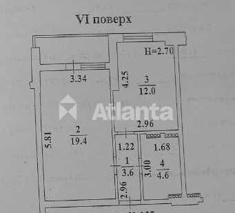 One-bedroom apartment on Bocharova Street
