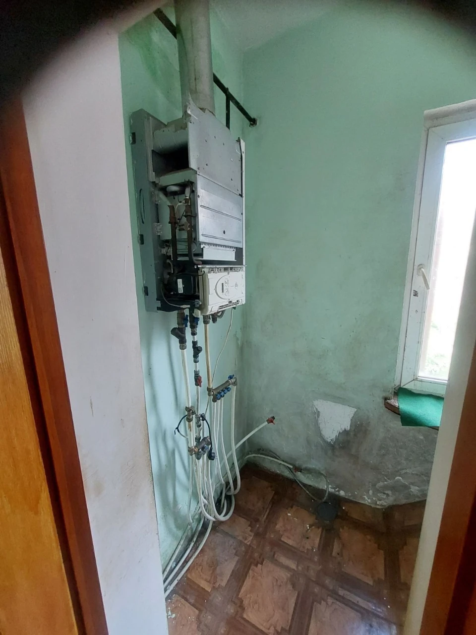 Two-story residential house with gas heating on a residential area of Kotov