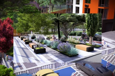 Two-room apartment for sale in the new residential complex Scandinavia.