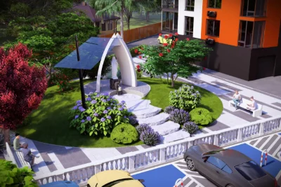 Two-room apartment for sale in the new residential complex Scandinavia.