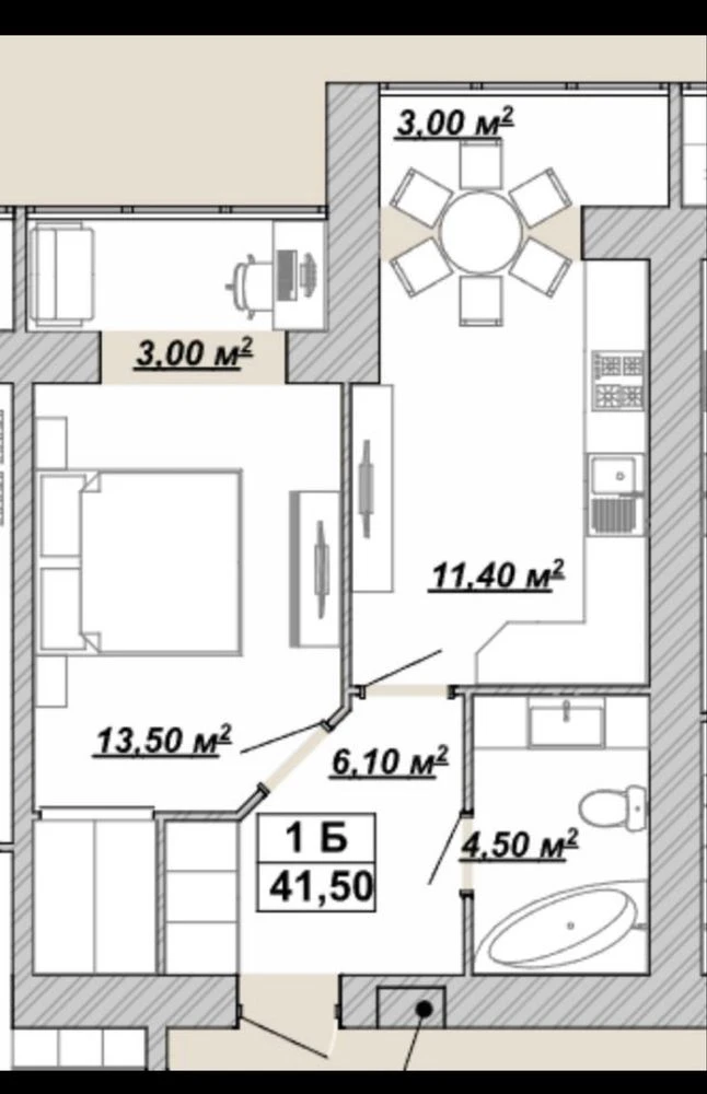 For Sale One-Room Apartment in the "Knyzhinin" Residential Complex