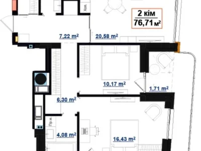 Apartment. Ivan-Frankivsk, Hetmana Petro Doroshenko st.