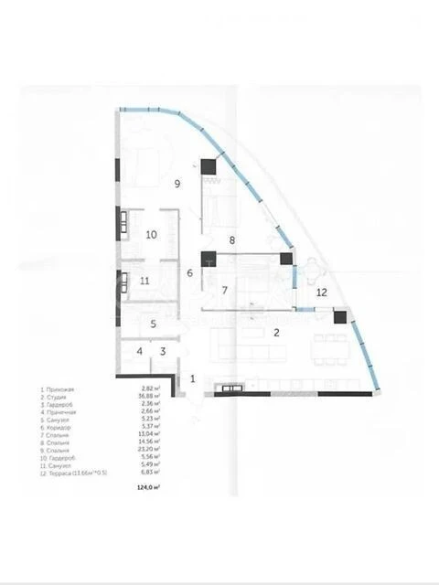 Sale of 3-room apartment 125 sq. m on ul. Ioanna Pavla II 12 • ID