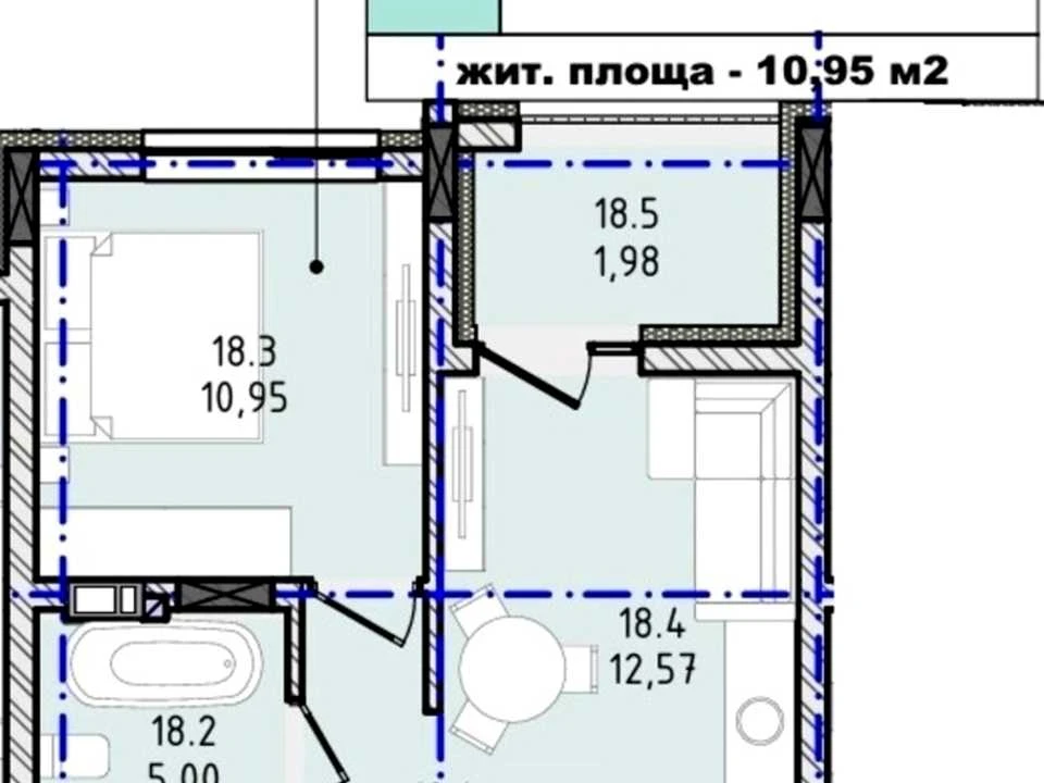 Apartment. Irshava, Naberezhna