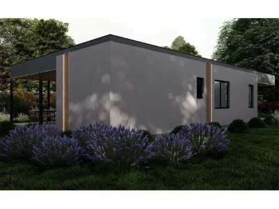 Energy-efficient house 101 sq m for 45 days with SIP panels in Ukraine