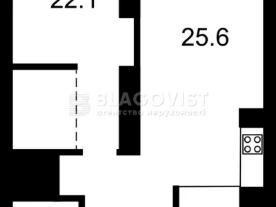 Apartment. Predslavynska st.