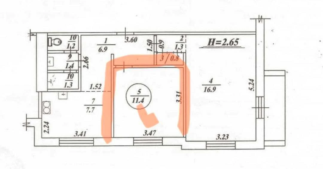 Продажа комнаты 12 м2, рядом с метро Спортивная - 5 минут