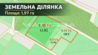 Sale of a plot of 1.97 hectares for commercial use
