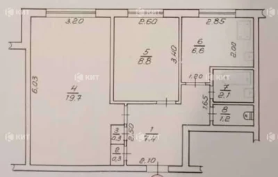 2к. 47м2 Спортивная, Гагарина, Защитников, м. Спортивная, Аэ