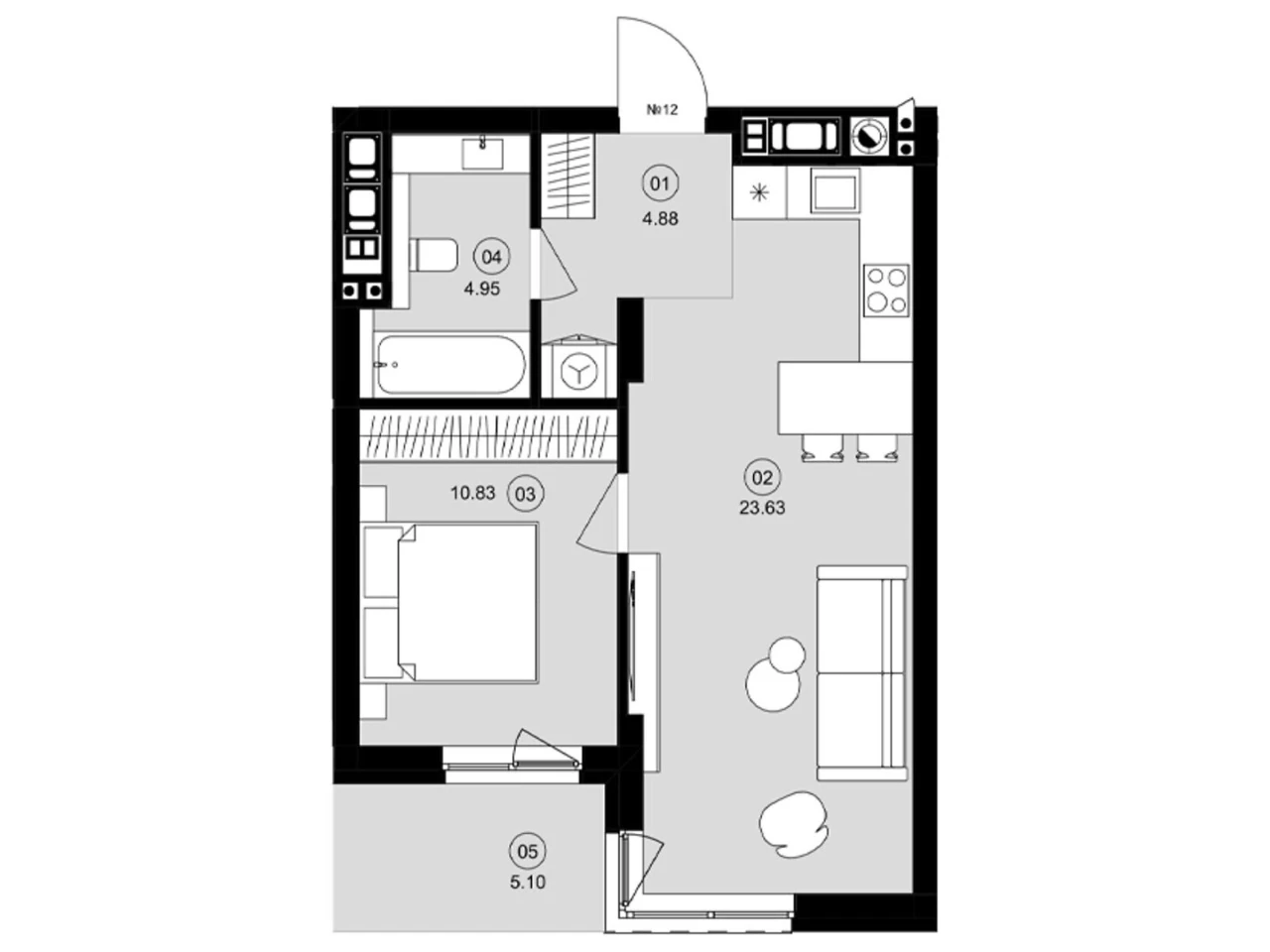 One-Bedroom Apartment for Sale in Avalon Magnolia