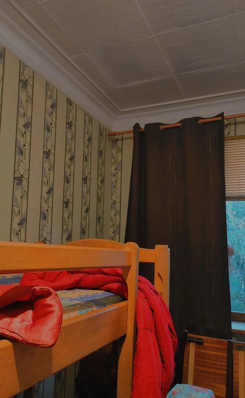 Room in an apartment, shared bunk bed space for boys and girls!